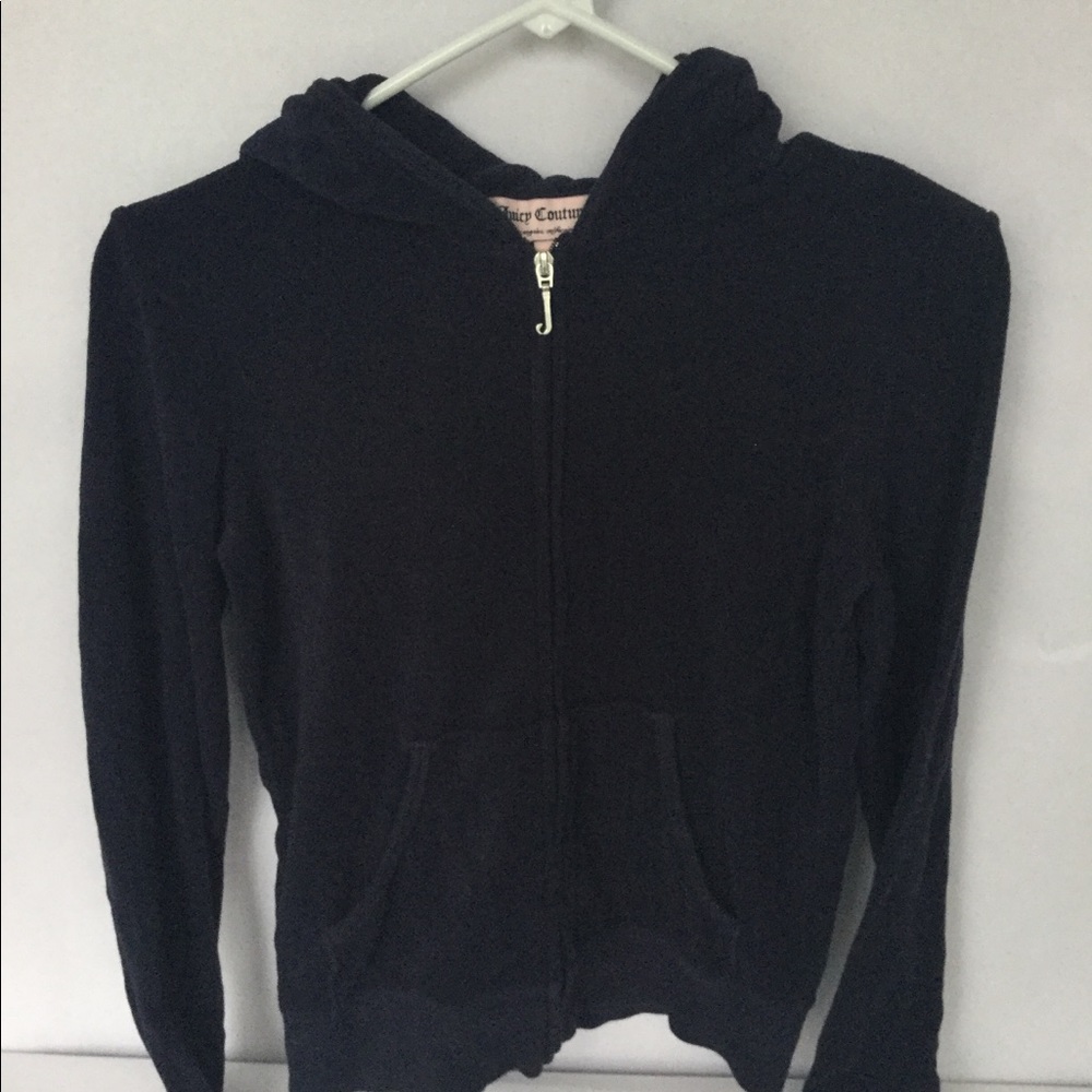 Juicy Couture Zipper Navy Pink Track Suit Hoodie S